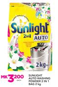 Sunlight Auto Washing Powder 2 In 1 Bag-2Kg Each