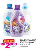 Sta Soft Fabric Softener Baby Bottle-2Ltr Each