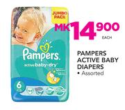 Pampers Active Baby Diapers Assorted-Each