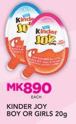 Kinder Joy Boy Or Girls-20g Each