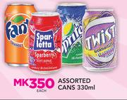 Assorted Cans-330ml Each
