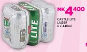 Castle Lite Lager-6 x 440ml