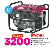Special Ryobi Generator 2 7 Kw Rg 2700 Www Guzzle Co Za