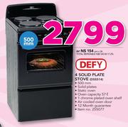 Defy 4 Solid Plate Stove DSS514