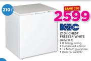 KIC 210Ltr Chest Freezer White KCG 210 1