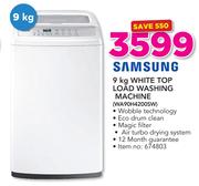 Samsung 9Kg White Top Load Washing Machine WA90H4200SW