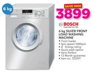 Bosch 6Kg Silver Front Load Washing Machine
