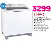 Defy 13Kg Twin-Tub Washing Machine White DTT164