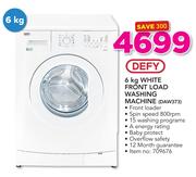 Defy 6Kg White Front Load Washing Machine DAW373
