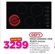 Defy 90cm Ceramic Hob Black DHD390