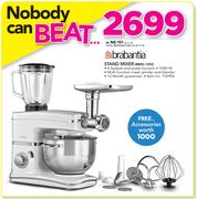Brabantia Stand Mixer BBEK-1092 With Free Accessories