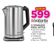 Brabantia 3Ltr Stainless Steel Kettle