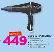 Wahl 2000W Hair Dryer