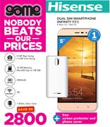 Hisense Dual Sim Smartphone INFINITY F31 With Free Screen Protector And Phone Cover