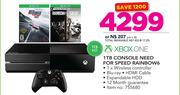 XBOX One 1TB Console Need For Speed Rainbow6