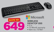 Microsoft Wireless Desktop 850