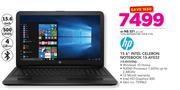 HP 15.6" Intel Celeron Notebook 15-AY032