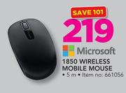 Microsoft 1850 Wireless Mobile Mouse