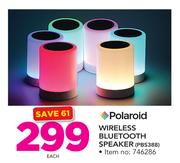 Polaroid Wireless Bluetooth Speaker PBS388-Each