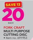 Fork Craft Multi Purpose Cutting Disc-Each