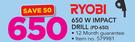 Ryobi 650W Impact Drill PD-650