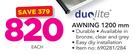 Duolite Awning-1200mm Each