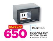 Mainstays Lockable Box Digital Small
