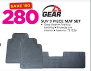 1st Gear SUV 3 Piece Mat Set