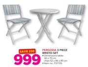Pergoda 3 Piece Bristo Set
