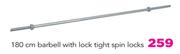 Everlast 180cm Barbell With Lock Tight Spin Locks