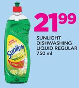 Sunlight Dishwashing Liquid Regular-750ml