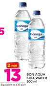 Bon Aqua Still Water-2x500ml
