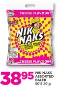 Nik Naks Assorted Baler-50x20g