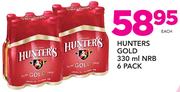 Hunters Gold NRB-6x330ml Each
