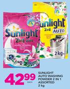 Sunlight Auto Washing Powder 2 In 1 Assorted-2Kg Each