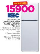 KIC 170Ltr Geladeira Com Congelador Na Parte Superior 518 1