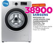Samsung Maquina De Lavar Roupa Com Carregamento Frontal 7Kg WW70J4263GS F