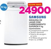 Samsung Maquina De Lavar Com Carregamento Superior 9 Kg WA90H4200SW