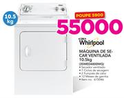 Whirlpool Maquina de Secar ventilada 10.5Kg 3SWED4800WQ
