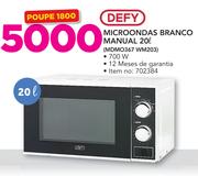 Defy 20Ltr Microondas Branco Manual MDMO367 WM203