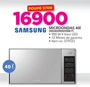 Samsung 40Ltr Microondas MG402MADXBB F