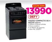Defy Fogao Compacto De 4 bocas DSS514