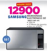 Samsung 32Ltr Microondas Electrónico ME0113M1 XF