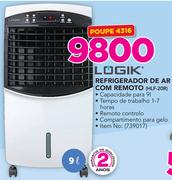 Logik 9Ltr Refrigerador de Ar com Remoto HLF-20R