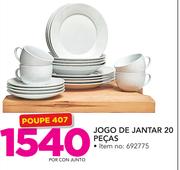 Jogo de jantar 20 pecas-por conjunto