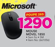 Microsoft Móvel Sem fio Mouse 1850