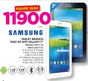 Samsung Tablet Tab3 3G WiFi Galaxy 7" (Branco SM-T116/Preto SM-T116)- cada