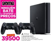 PS4 1TB Slim DS4 Preto Incluidos HDMI e Cabo de corrente