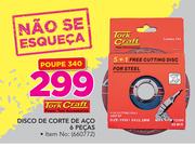 Tork Craft Disco de corte de aco 6 pecas