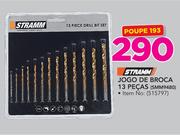 Stramm jogo de broca 13 pecas SMM9480